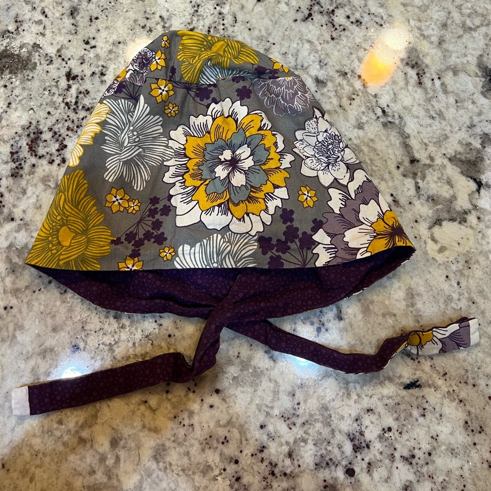 Beautiful Etsy Floral Scrub Cap